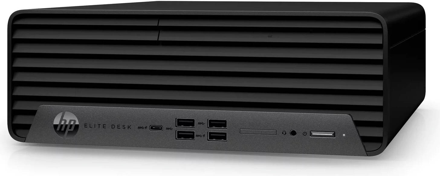 HP Elite Desk 800 G9 Desktop Computer, Intel Core i5-12500 Processor, 8GB DDR5 RAM, 512GB SSD Storage, Intel UHD Graphics 770, HP KB + Mouse, FreeDos, Black | 5L340ES#BH5