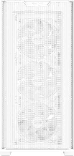 ASUS A21 Plus Mid-Tower PC Case – White with ARGB Fans, ATX / Micro-ATX / Mini-ITX Compatible