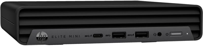 HP Elite Mini 800 G9 Desktop Computer, Intel Core i7-14700 Processor, 16GB RAM, 512 GB M.2 SSD, Intel UHD Graphics 770, HP Wireless KB + Wireless Mouse, Windows 11 Pro, Black | 449W0ES#BH5