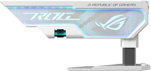ASUS ROG HerculeX XH01 Graphics Card Holder – White, GPU Support Bracket