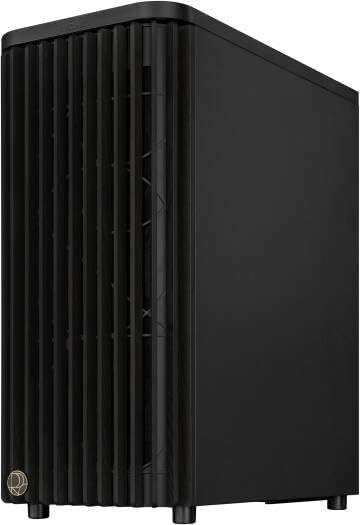 ASUS ProArt PA401 Mid-Tower PC Case – Black with Wooden Accents & Tempered Glass, PWM Fans, ATX / Micro-ATX / Mini-ITX Compatible
