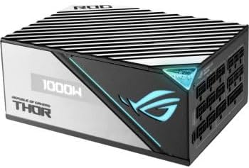 ASUS ROG Thor 1000W Platinum II Gaming Power Supply – Fully Modular, 80 PLUS Platinum, OLED Display, Aura Sync RGB, CE & UK Plug