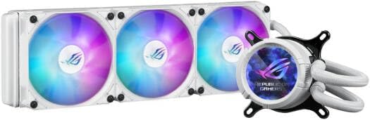 ASUS ROG Strix LC III 360 ARGB White AIO Cooler – Asetek Pump, Sigrid V2, Addressable RGB
