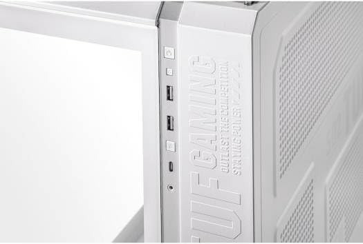 ASUS TUF Gaming GT502 Horizon Mid-Tower PC Case – White with Tempered Glass & ARGB Fans, ATX / Micro-ATX / Mini-ITX Compatible