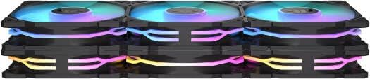 ASUS TUF Gaming TR120 ARGB Reverse Fan Black – 120mm 3-in-1 Pack, Addressable RGB, High-Performance Cooling