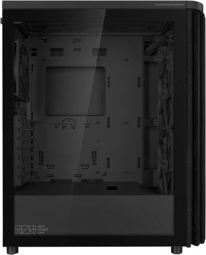 ASUS ProArt PA401 Mid-Tower PC Case – Black with Wooden Accents, PWM Fans, ATX / Micro-ATX / Mini-ITX Compatible