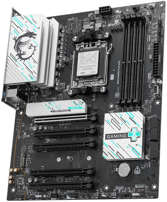 B840 GAMING PLUS WIFI Motherboard – ATX, Wi-Fi 6, PCIe 4.0, DDR5 Support, Dual M.2, RGB Lighting, Enhanced Cooling, High-Performance Board for Gamers & Creators