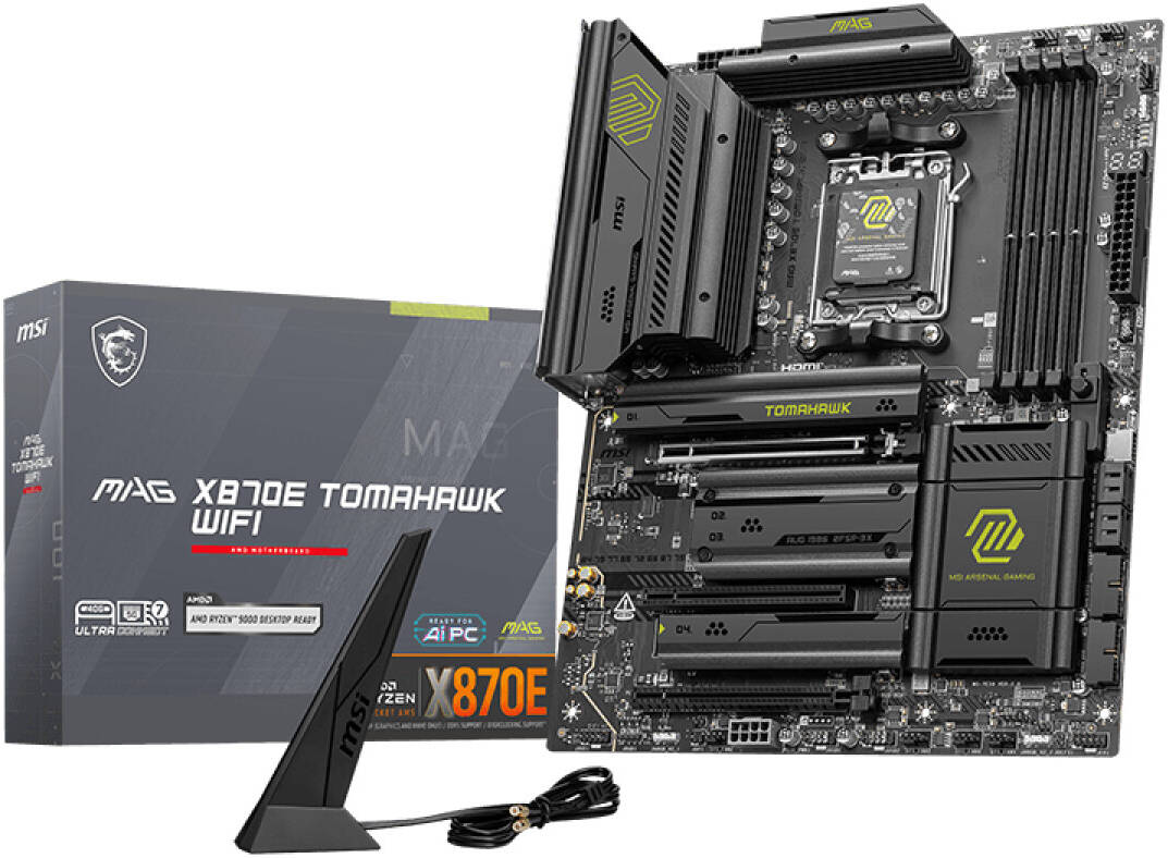MSI MAG Z790 TOMAHAWK MAX WIFI Motherboard – ATX, Intel 14th/13th/12th Gen Support, DDR5, PCIe 5.0, Wi-Fi 7, 2.5G LAN, Dual M.2, Mystic Light RGB, Extended Heatsink, Premium Gaming Motherboard