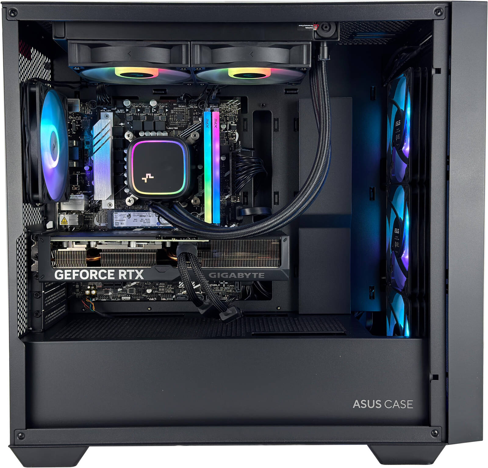NeonX Gaming PC - AMD Ryzen 7 7800X3D 18 Cores 16 Threads, NVIDIA RTX 5070 12GB, 32GB DDR5 RAM 6000MHz, 1TB SSD Gen 4, 650W PSU, 240mm Liquid Cooler, Wi-Fi + BT