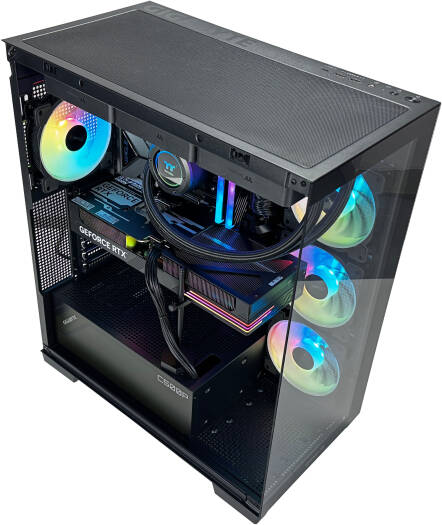 Phantom Gaming PC - Intel Core Ultra 7 265K 20 Cores 20 Threads, NVIDIA RTX 3090 24GB, 32GB DDR5 RAM 6400MHz, 1TB SSD Gen 4, 850W 80 PLUS PSU, 360mm LCD Liquid Cooler