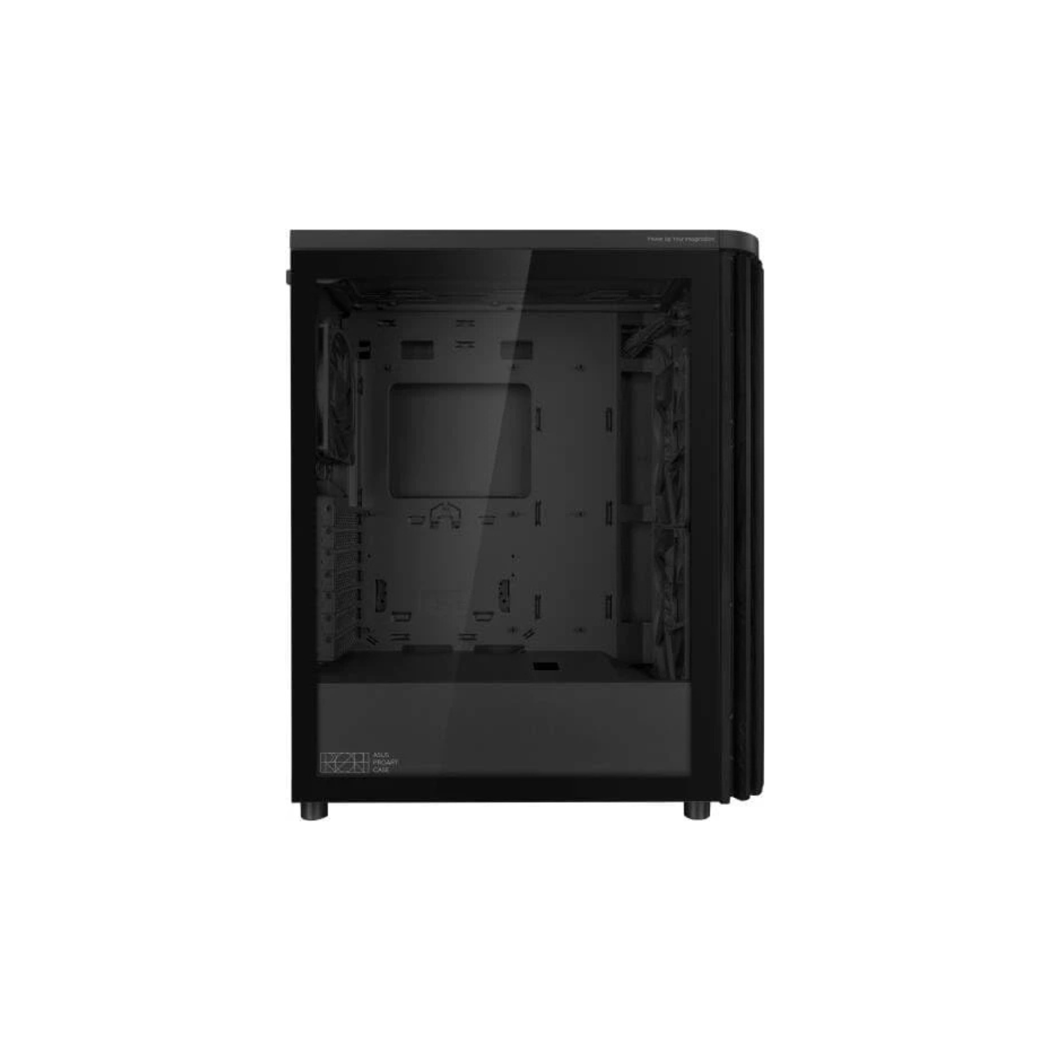 ASUS ProArt PA401 Mid-Tower PC Case – Black with Wooden Accents, PWM Fans, ATX / Micro-ATX / Mini-ITX Compatible
