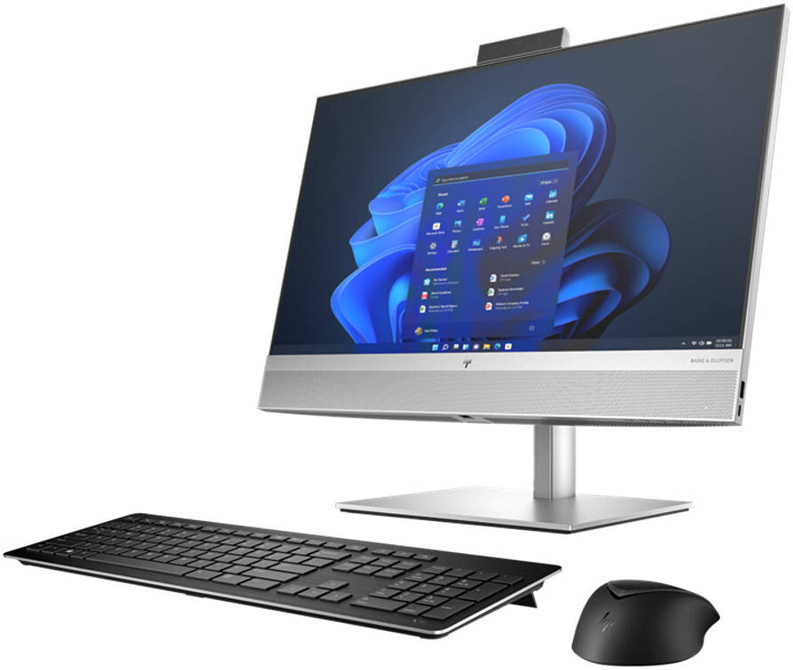 HP EliteOne 840 G9 All-in-One Desktop Computer, 23" FHD IPS Touch Display, Intel Core i7-13700, 16GB RAM, 512GB SSD, Intel UHD Graphics 770, HP 655 Keyboard & Mouse, Win11 Pro, White | 999X8ET#BH5