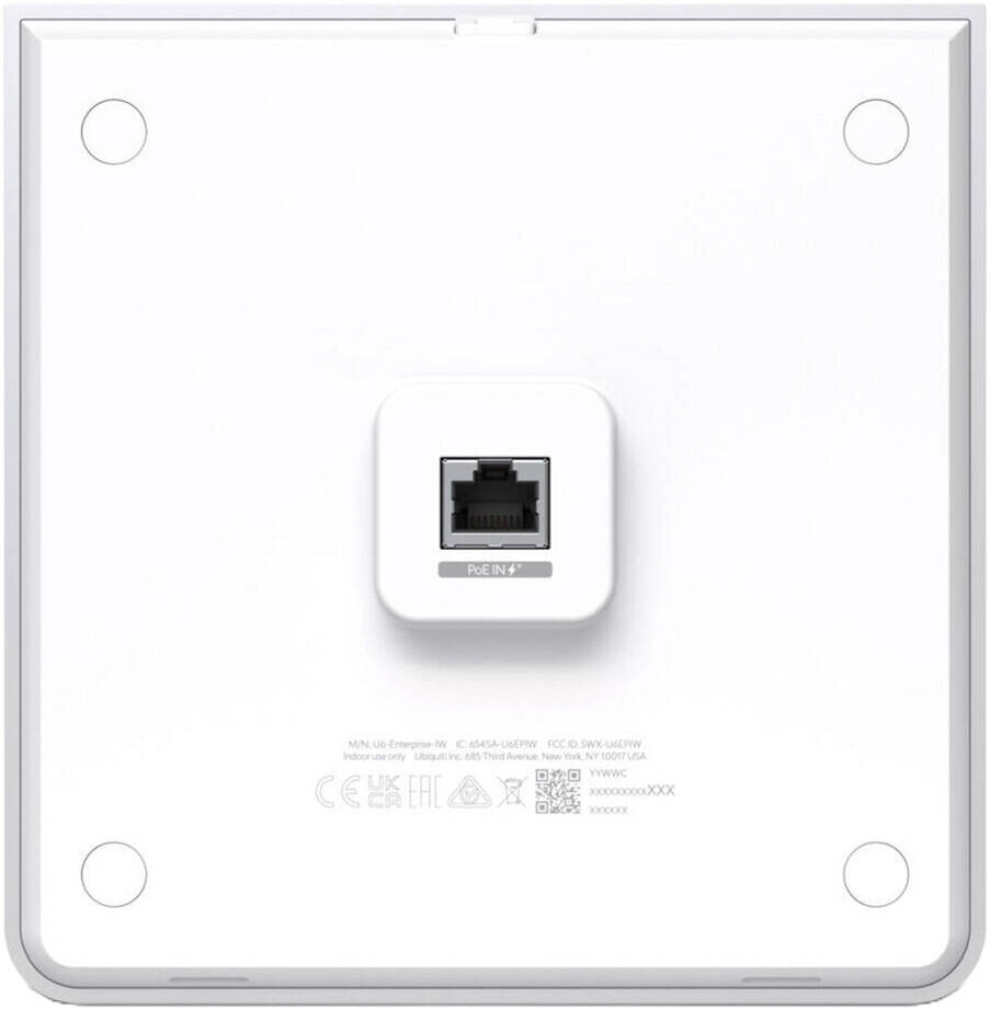 Ubiquiti U6-Enterprise-IW – Wi-Fi 6 Enterprise In-Wall Access Point, High-Speed Wireless Networking, PoE Powered, Compact & Reliable