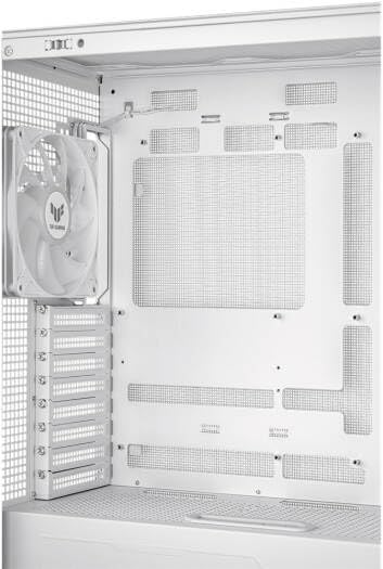 ASUS TUF Gaming GT302 Mid-Tower PC Case – White with Tempered Glass & ARGB Fans, ATX / Micro-ATX / Mini-ITX Compatible