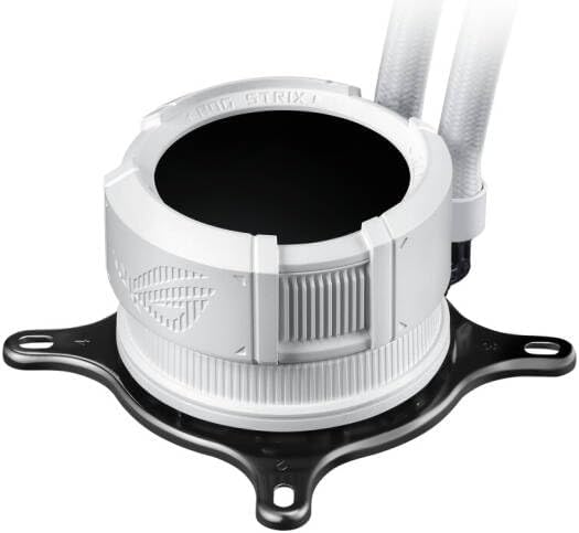 ASUS ROG Strix LC III 360 ARGB White AIO Cooler – Asetek Pump, Sigrid V2 LCD Display, Addressable RGB