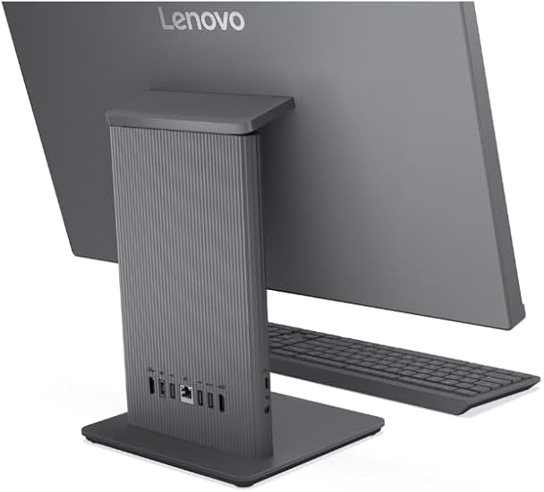 Lenovo IdeaCentre AIO 24IRH9 Desktop Computer, 23.8" FHD IPS 100Hz Display, Intel Core i7-13620H, 8GB RAM, 512GB SSD, Intel UHD Graphics, ENG-ARAB K/B & Mouse, FreeDOS, Luna Grey | F0HN000PAX