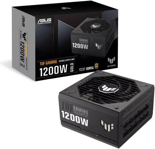 ASUS TUF Gaming 1200W Power Supply – 80 Plus Gold, Fully Modular, High-Performance PSU, CE & UK Plug