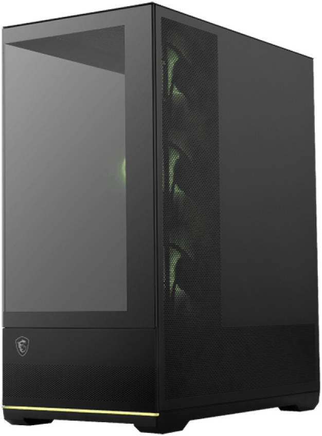 MSI MAG PANO 110R PZ Mid-Tower Gaming PC Case – Panoramic Tempered Glass Design, ARGB Fans, Dual-Chamber Layout, High Airflow Mesh, Mystic Light Sync, Tool-Free Assembly, USB 3.2 Front I/O – Premium Gaming Chassis