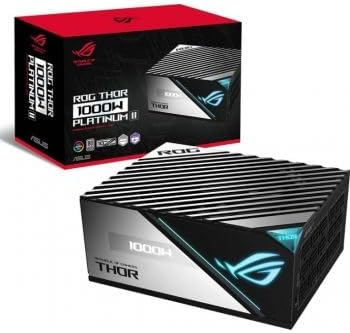 ASUS ROG Thor 1000W Platinum II Gaming Power Supply – Fully Modular, 80 PLUS Platinum, OLED Display, Aura Sync RGB, CE & UK Plug