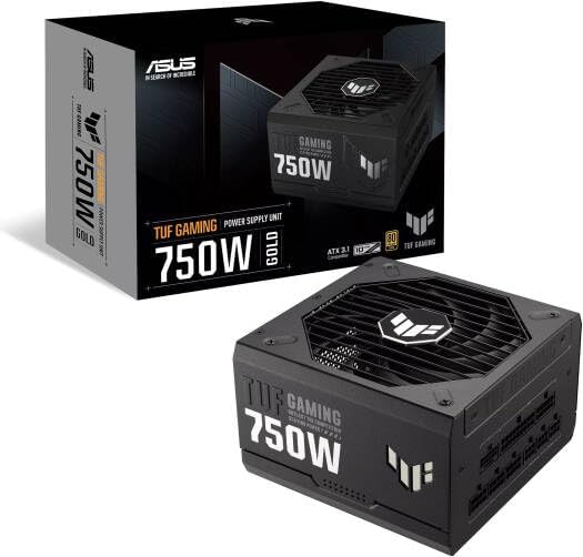 ASUS TUF Gaming 750W Power Supply – 80 Plus Gold, Fully Modular, High-Performance PSU, CE & UK Plug