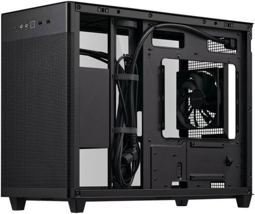 ASUS Prime AP202 Mid-Tower PC Case – Tempered Glass, ARGB, Black, ATX / Micro-ATX / Mini-ITX Compatible