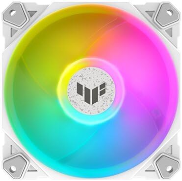 ASUS Prime MR120 ARGB Fan White – 120mm High-Performance Cooling, Addressable RGB