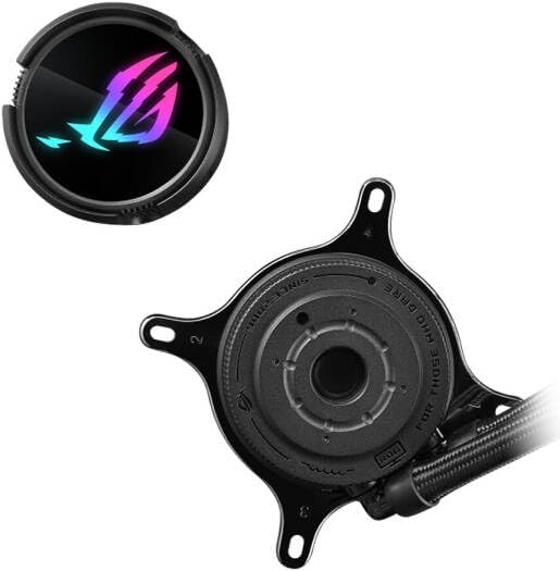 ASUS ROG Strix LC III 360 ARGB AIO Cooler – Asetek Pump, Sigrid V2 LCD Display, Addressable RGB
