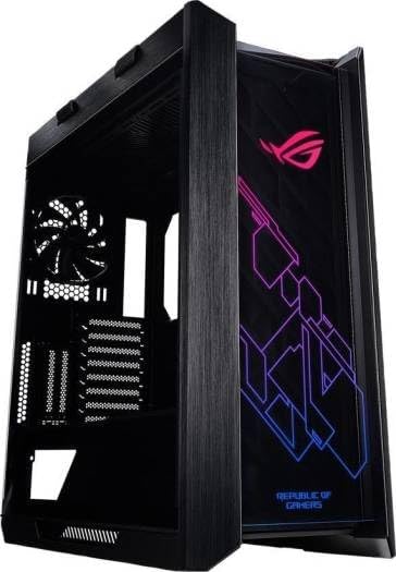 ASUS ROG Strix Helios GX601 Mid-Tower Gaming Case – Black Aluminum with Tempered Glass, Integrated RGB Lighting & Carry Handle