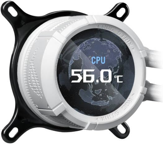ASUS ROG Strix LC III 360 ARGB White AIO Cooler – Asetek Pump, Sigrid V2, Addressable RGB
