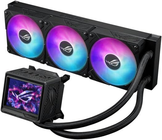 ASUS ROG Ryujin III 360 Extreme ARGB AIO Cooler – Asetek Pump, EMMA V2 Display, Addressable RGB
