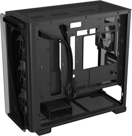 ASUS A23 Plus Mid-Tower PC Case – Black with Tempered Glass & ARGB Fans, ATX / Micro-ATX / Mini-ITX Compatible