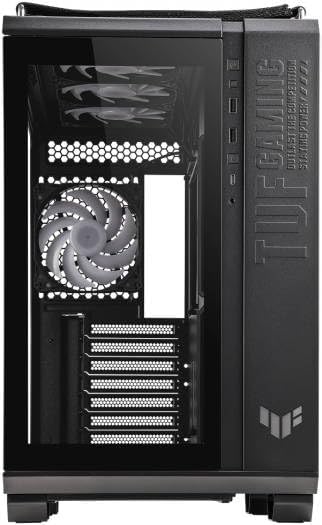 ASUS GT502 Plus Mid-Tower PC Case – Black with Tempered Glass, ARGB Fans, ATX / Micro-ATX / Mini-ITX Compatible