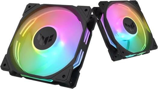 ASUS TUF Gaming TR120 ARGB Reverse Fan Black – 120mm 3-in-1 Pack, Addressable RGB, High-Performance Cooling