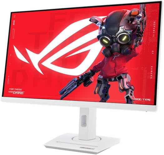 ASUS ROG Strix XG27ACS-W Gaming Monitor – 27", 2560x1440 QHD, 180Hz, 1ms Response, DisplayPort + HDMI + USB-C, White