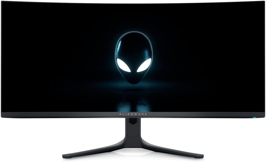 Alienware AW3423DWF 34 Inch WQHD (3440x1440) 21:9 1800R Curved Gaming Monitor, 165Hz, QD OLED, 0.1ms, AMD FreeSync Premium Pro, 99.3% DCI-P3, HDR400, 2x DisplayPort, 1x HDMI, 5x USB, 3 Year W