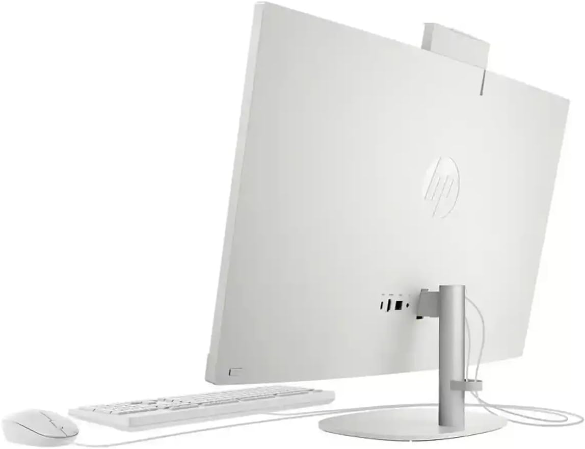 HP 27-ca2008ny All-in-One Desktop, 27.0'' FHD IPS Display, Intel Core i7-13700T, 16GB RAM, 512GB SSD, 4GB RTX 3050 Graphics, HP 710 USB Wireless Mouse & Keyboard, FreeDos, White | 9R7C5EA
