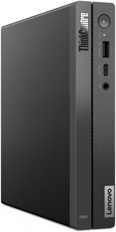 Lenovo ThinkCentre Neo 50q Gen 4 Tiny Mini PC, Intel Core i5-13420H, 8GB SO-DIMM RAM, 512GB SSD, Integrated Intel UHD Graphics, FreeDOS, Black | 12LN003PGP