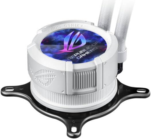 ASUS ROG Strix LC III 360 ARGB White AIO Cooler – Asetek Pump, Sigrid V2, Addressable RGB