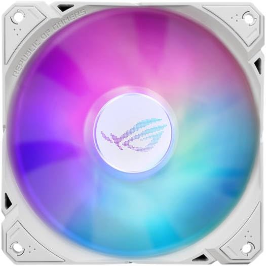 ASUS ROG RYUO III 360 ARGB White AIO Cooler – Asetek Pump, EMMA Display, Addressable RGB, Aura Sync Compatible