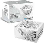 ASUS ROG Strix 1000W White Gaming Power Supply – 80 Plus Gold, Fully Modular, Axial-Tech Fan, Aura Sync RGB, CE & UK Plug