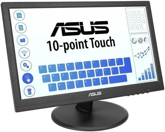 ASUS VT168HR Eye Care Monitor – 15.6", HD (1366×768), 60Hz, 5ms, D-Sub + HDMI, Black