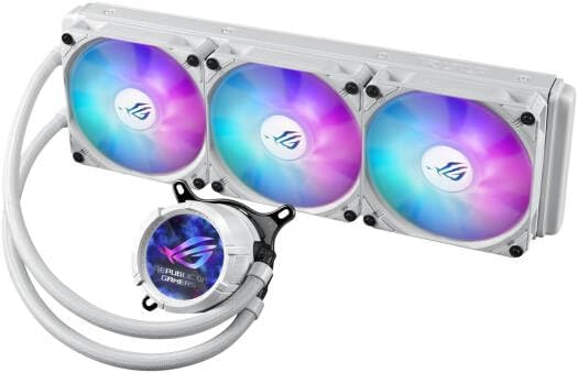 ASUS ROG Strix LC III 360 ARGB White AIO Cooler – Asetek Pump, Sigrid V2, Addressable RGB