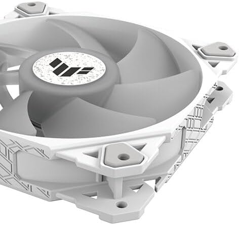 ASUS Prime MR120 ARGB Fan White – 120mm High-Performance Cooling, Addressable RGB