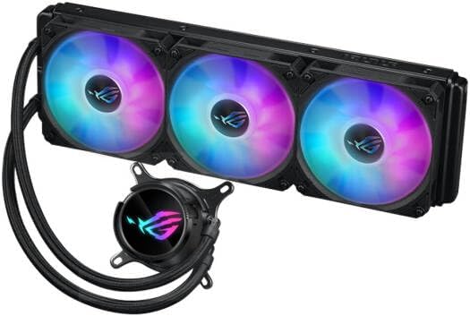 ASUS ROG Strix LC III 360 ARGB AIO Cooler – Asetek Pump, Sigrid V2 LCD Display, Addressable RGB