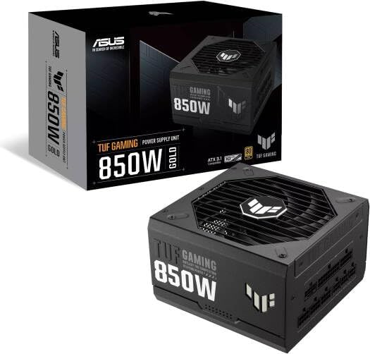 ASUS TUF Gaming 850W Power Supply – 80 Plus Gold, Fully Modular, High-Performance PSU, CE & UK Plug