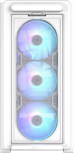 ASUS A23 Plus Mid-Tower PC Case – White with Tempered Glass & ARGB Fans, ATX / Micro-ATX / Mini-ITX Compatible