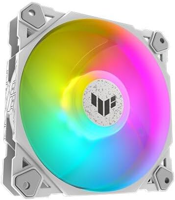 ASUS Prime MR120 ARGB Fan White – 120mm High-Performance Cooling, Addressable RGB
