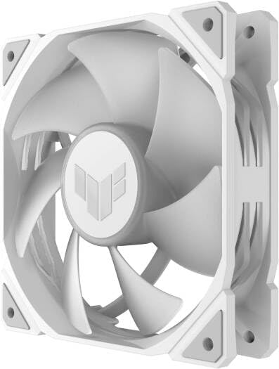 ASUS TUF Gaming TR120 ARGB Reverse Fan White – 120mm 3-in-1 Pack, Addressable RGB, High-Performance Cooling