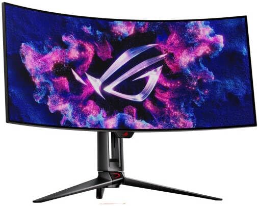 ASUS ROG Swift PG34WCDM Gaming Monitor – 34" Ultrawide QHD (3440x1440), OLED, 240Hz, 0.03ms, DisplayPort + HDMI (x2) + USB-C + USB Hub, Black