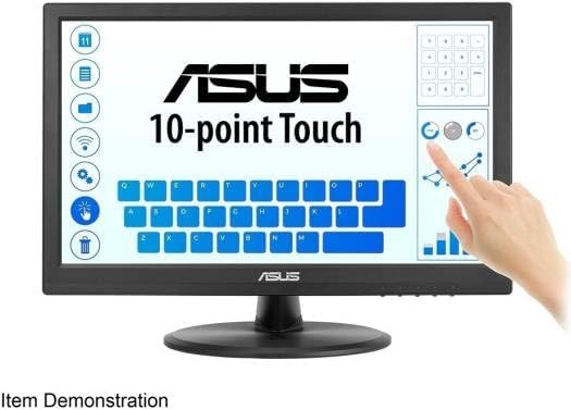 ASUS VT168HR Eye Care Monitor – 15.6", HD (1366×768), 60Hz, 5ms, D-Sub + HDMI, Black